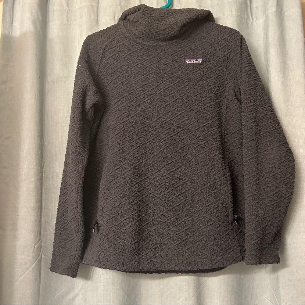 Patagonia Women's Dark Gray Textured Cowl Neck Sweater